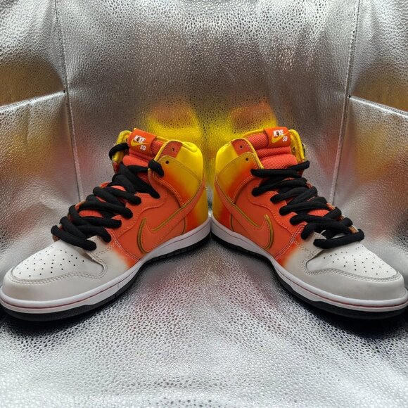 Size 8.5 Nike Dunk SB‎ High Sweet Tooth Mens Orange White Sneakers FN5107-700 - Picture 6 of 13